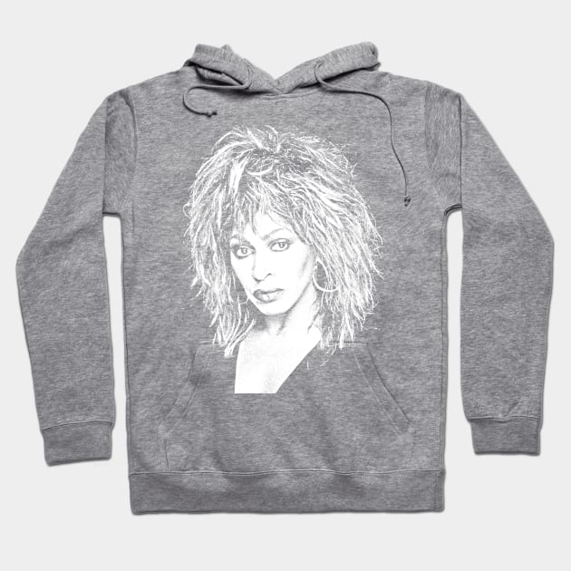 Tina Turner ///// 80s Style Retro Fan Art Design Hoodie by DankFutura